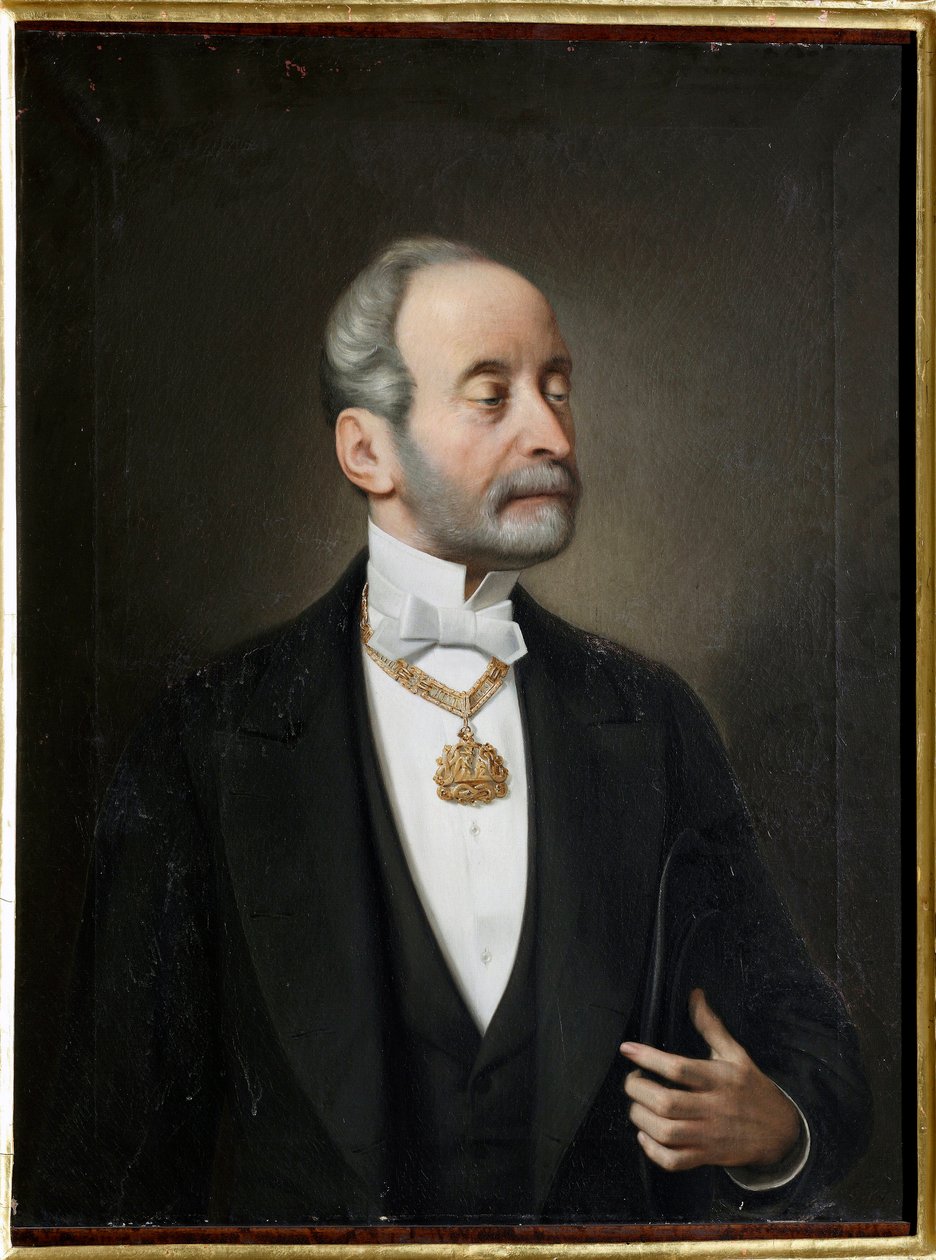Ferrari Raffaele portréja, Galliera hercege (1803-1876) Giuseppe Isola (1808-1893) festménye 1876 Genes, Musei di Strada Nuova alkotó: Giuseppe Isola