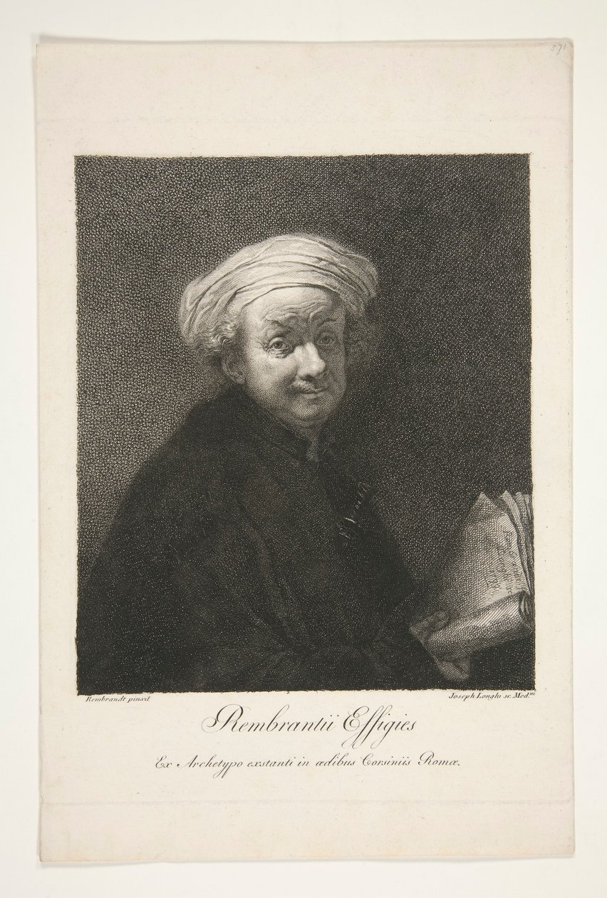 Rembrandt ii Effigies alkotó: Giuseppe Longhi