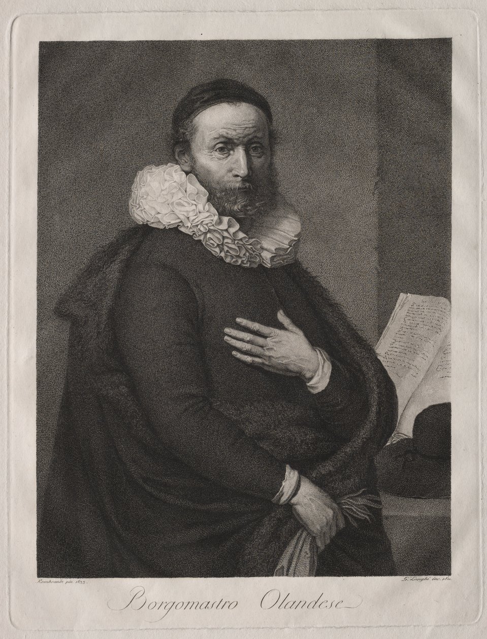 A holland Burgomaster alkotó: Giuseppe Longhi