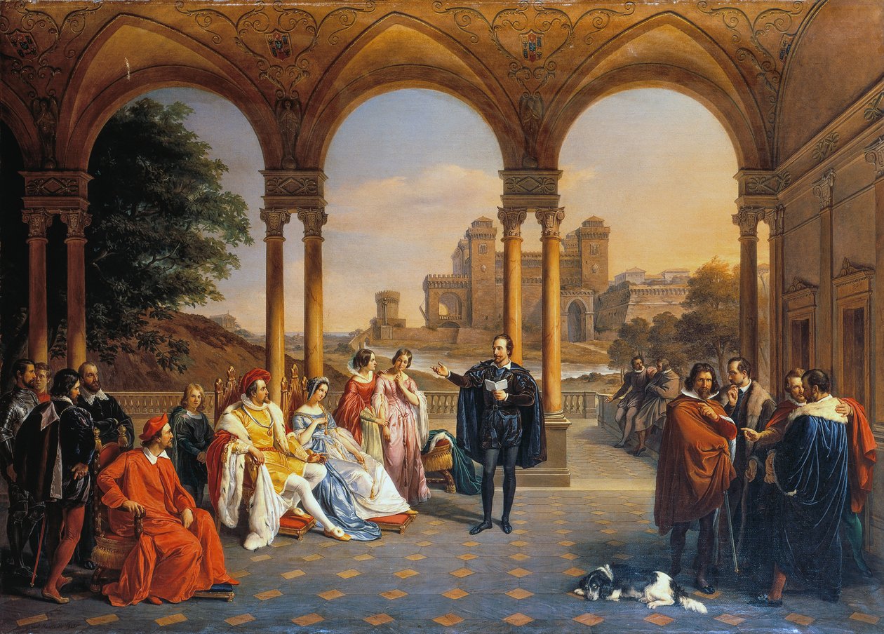 Torquato Tasso az Este Ház udvarában alkotó: Giuseppe Mancinelli
