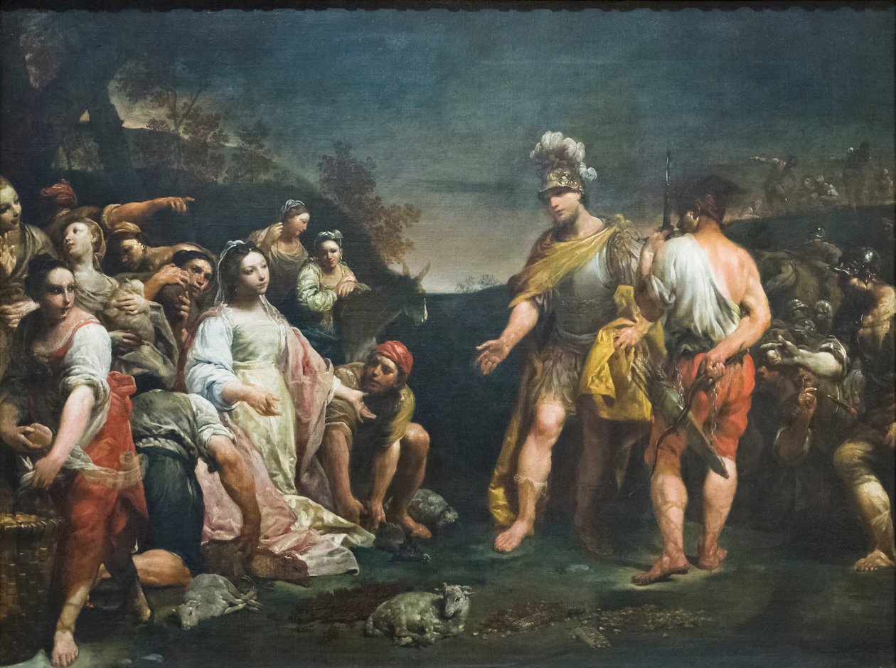Dávid és Abigail alkotó: Giuseppe Maria (1665 1747) Crespi