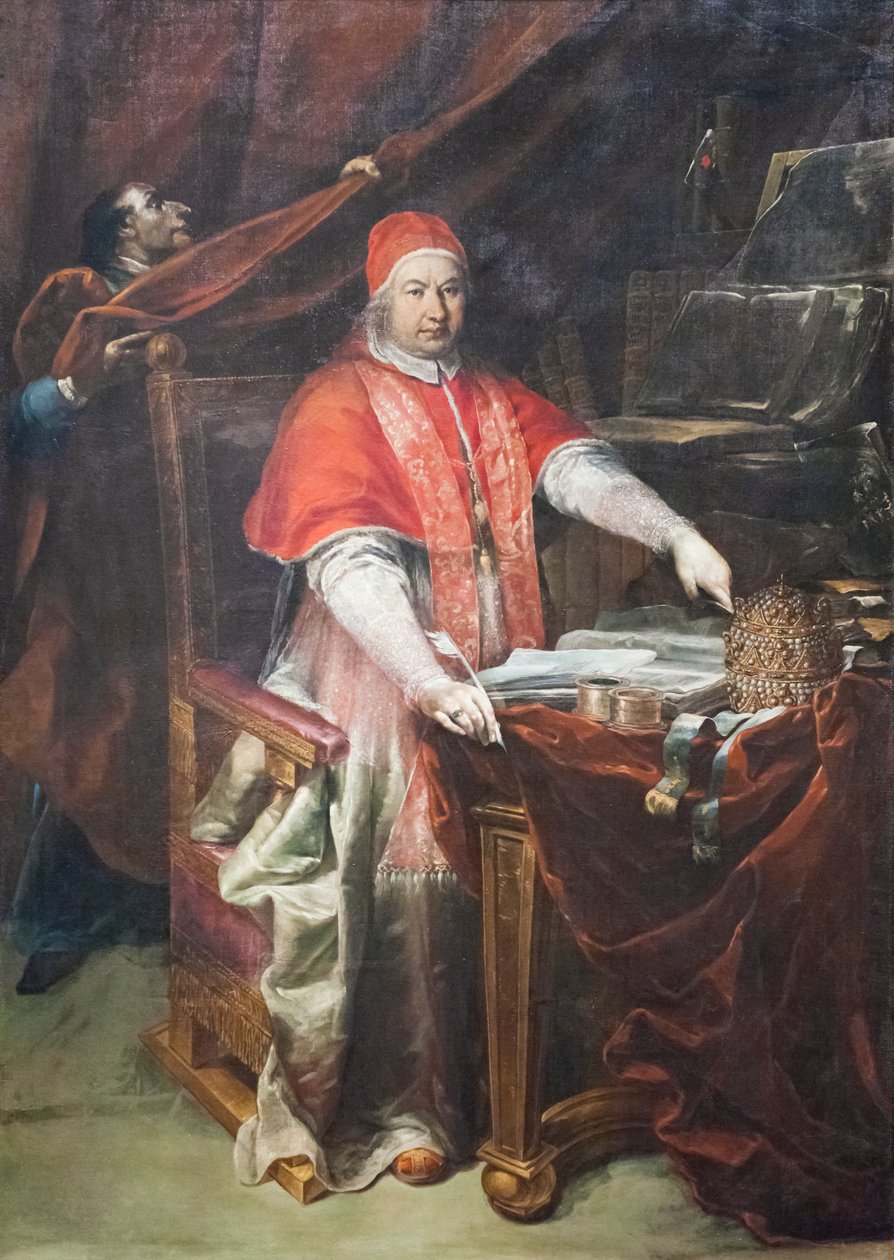 XIV. Benedek pápa (olaj, vászon) alkotó: Giuseppe Maria (1665-1747) Crespi