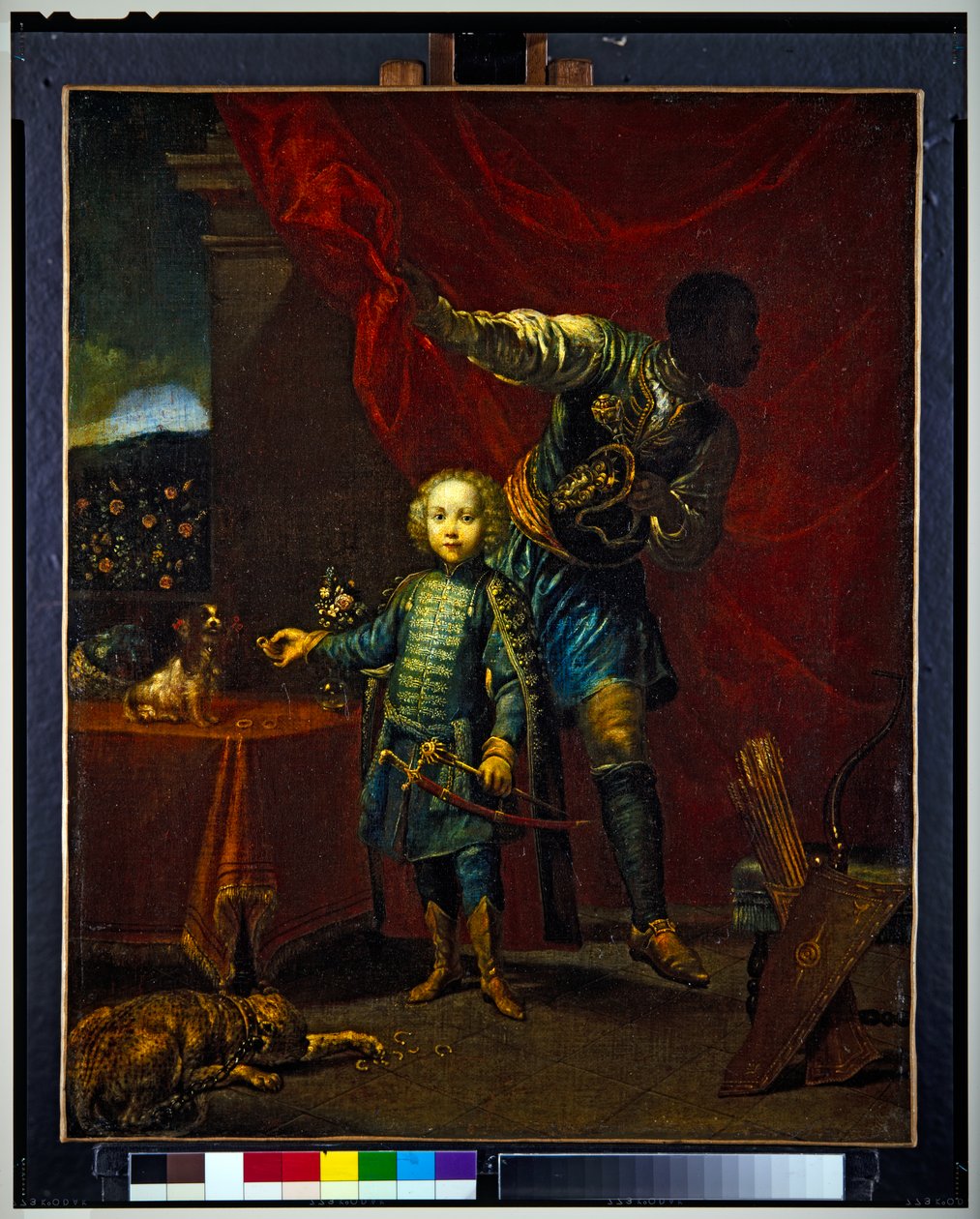 Fiatal fiú portréja, Pálffy Johann tábornok fia (festmény) alkotó: Giuseppe Maria (1665 1747) Crespi