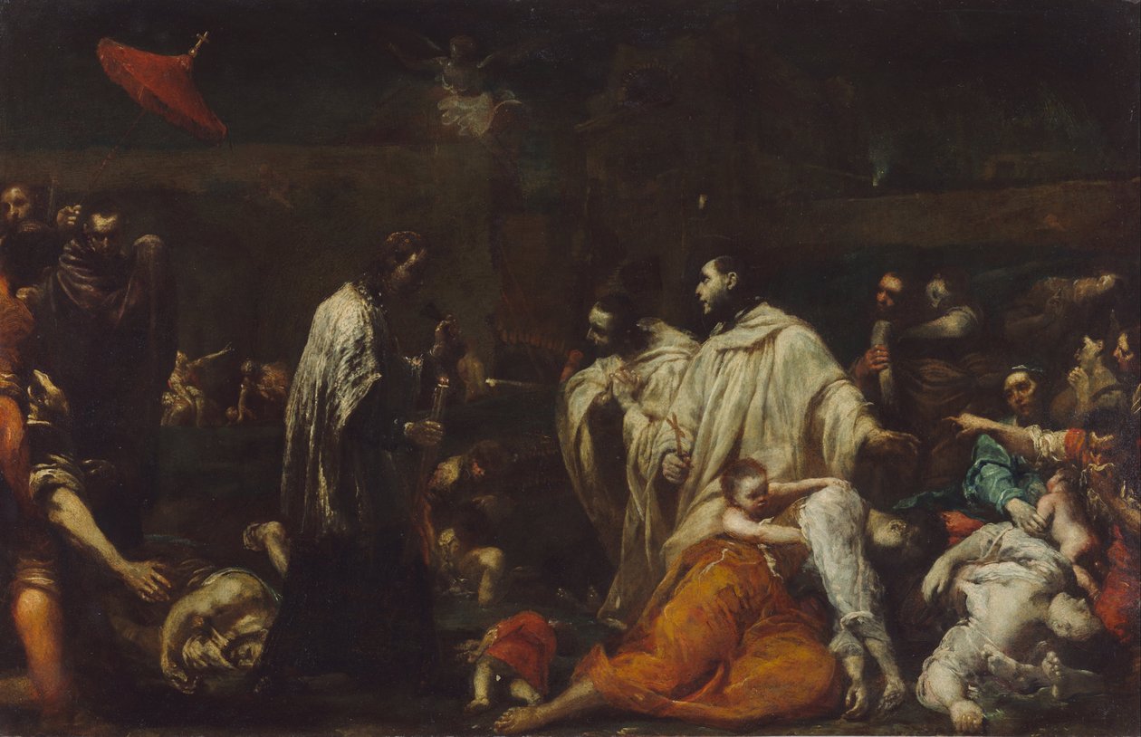 Bernard Tolomei és a pestis Sienában alkotó: Giuseppe Maria Crespi
