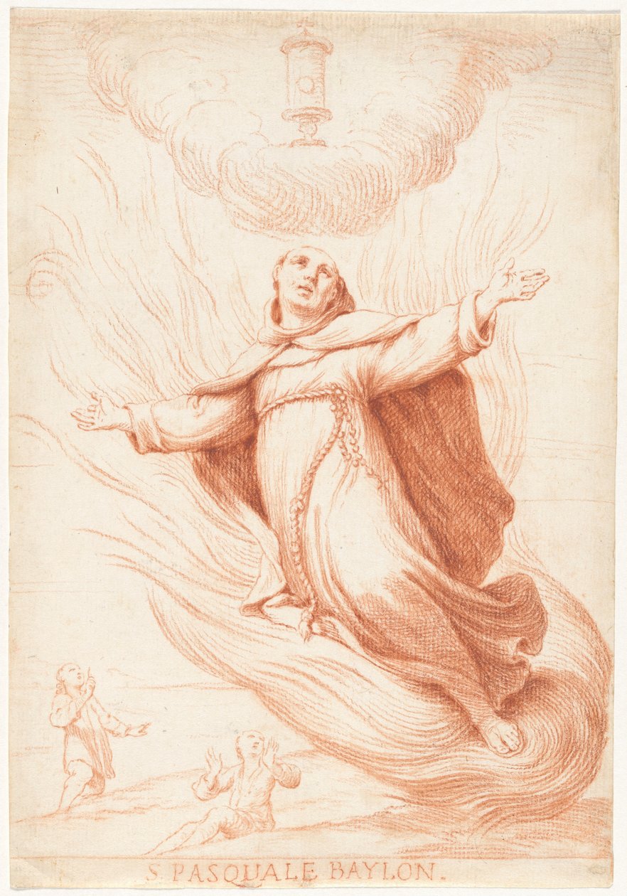Der heilige Paschal Baylon in Ekstase alkotó: Giuseppe Maria Crespi