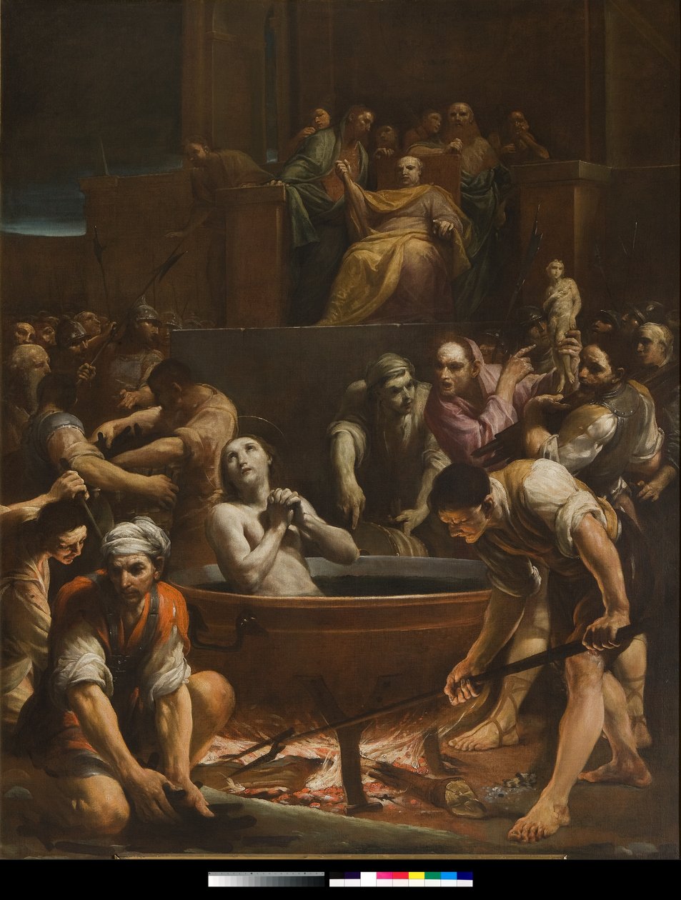 Szent János evangélista vértanúsága, 1715 körül alkotó: Giuseppe Maria Crespi