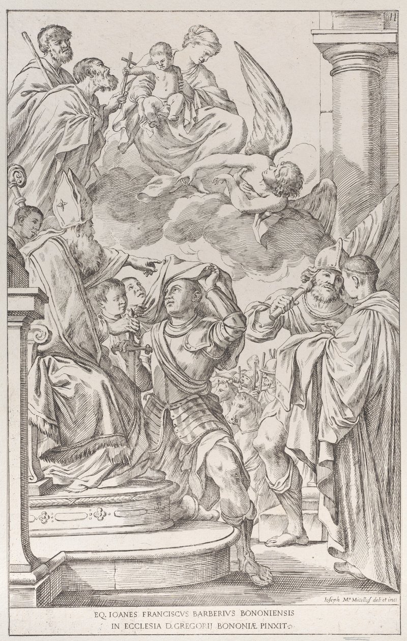 11. tábla: Aquitániai Szent Vilmos, 1678. alkotó: Giuseppe Maria Mitelli