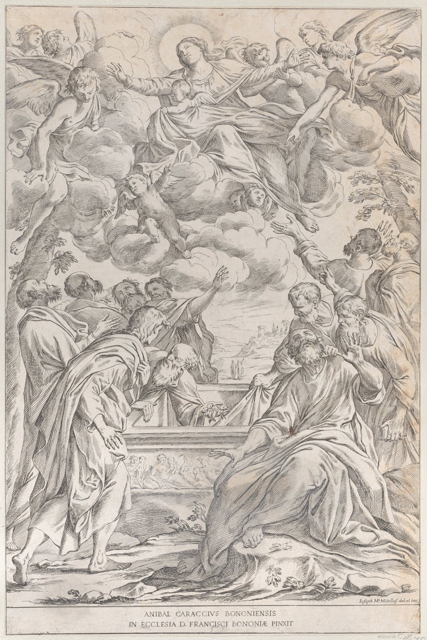 3. tábla: Szűz mennybemenetele, 1678. alkotó: Giuseppe Maria Mitelli