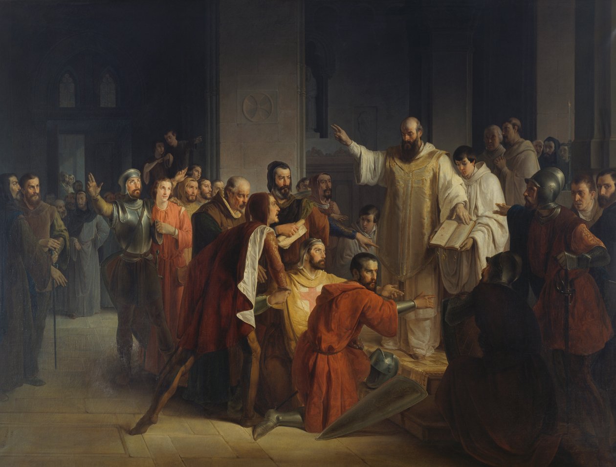 Pontida esküje alkotó: Giuseppe Mazza