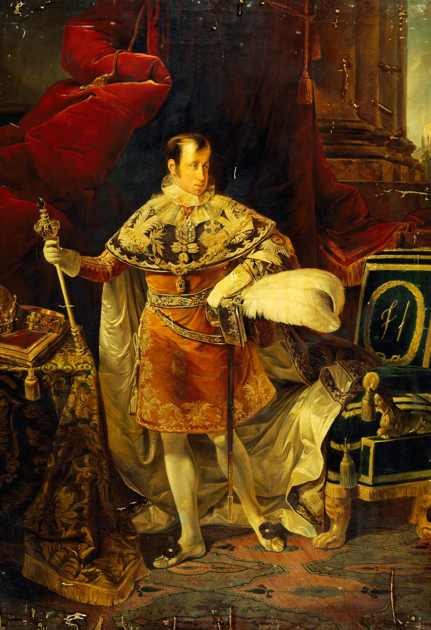 Az osztrák I. Ferdinánd portréja (Bécs alkotó: Giuseppe Molteni