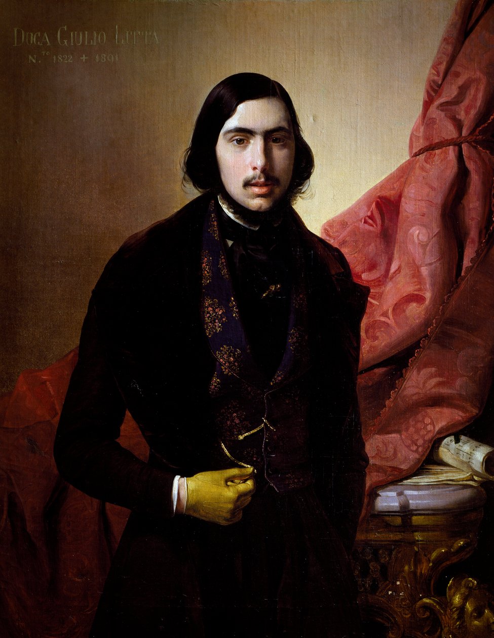 Giulio Litta portréja (Milánó alkotó: Giuseppe Molteni