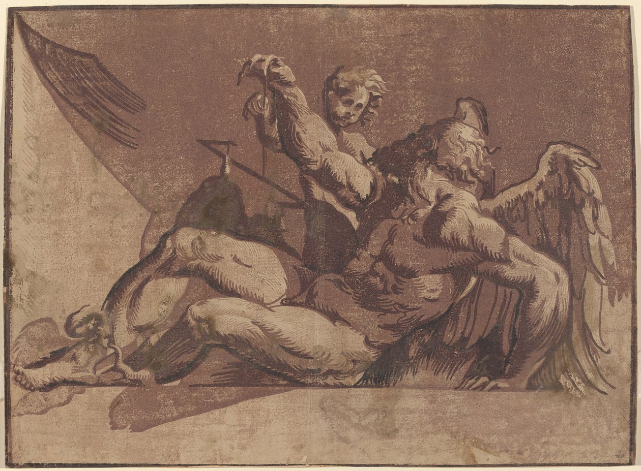 Szaturnusz alkotó: Giuseppe Nicolo Vicentino, after Giovanni Antonio Pordenone