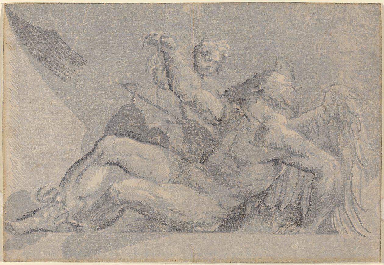Szaturnusz alkotó: Giuseppe Nicolo Vicentino, after Giovanni Antonio Pordenone