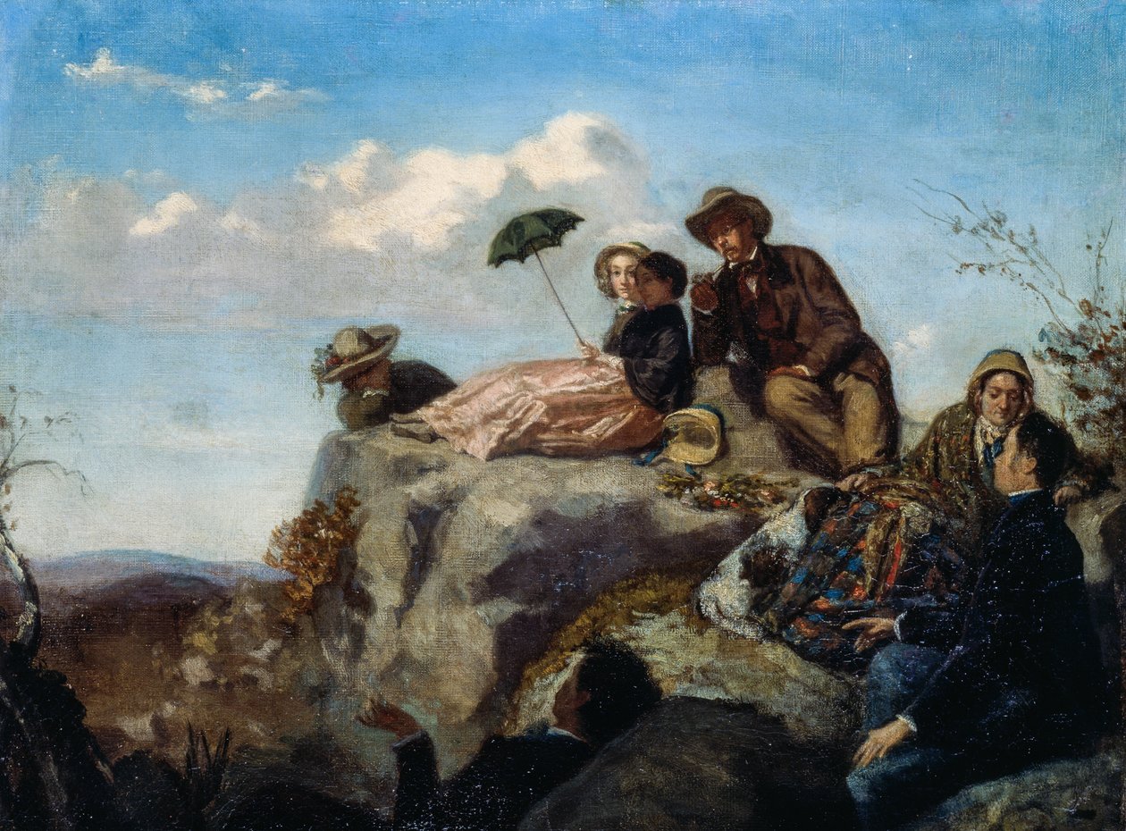 Piknik (olaj, vászon) alkotó: Giuseppe Palizzi