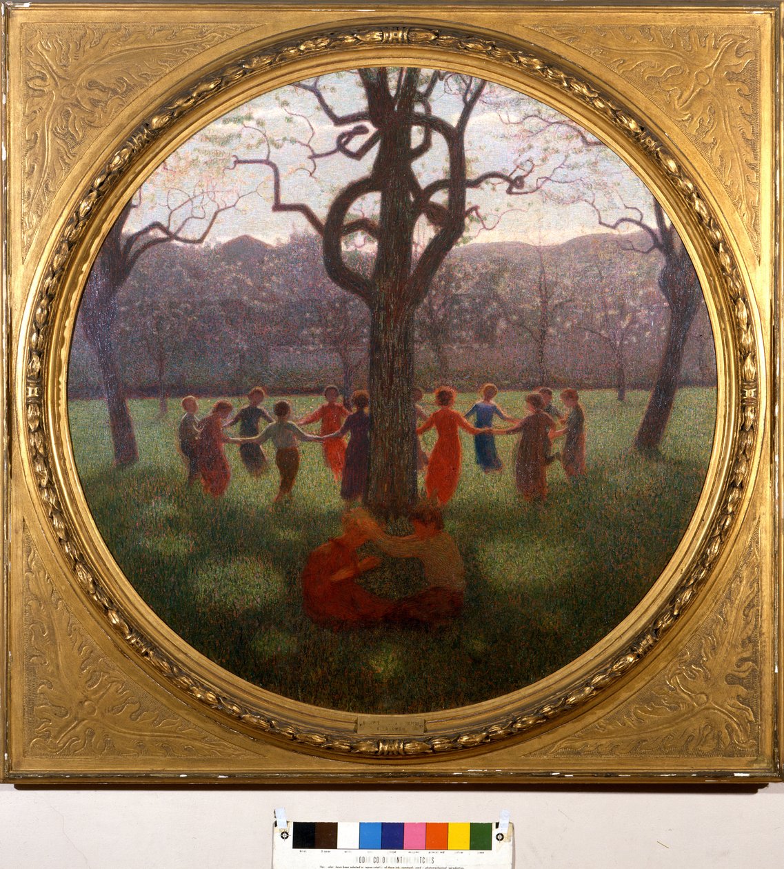 Girotondo vagy a tavasz idillje: a tavasz kereke vagy idillje. Giuseppe Pellizza da Volpedo (1868-1907) festménye alkotó: Giuseppe Pellizza da Volpedo