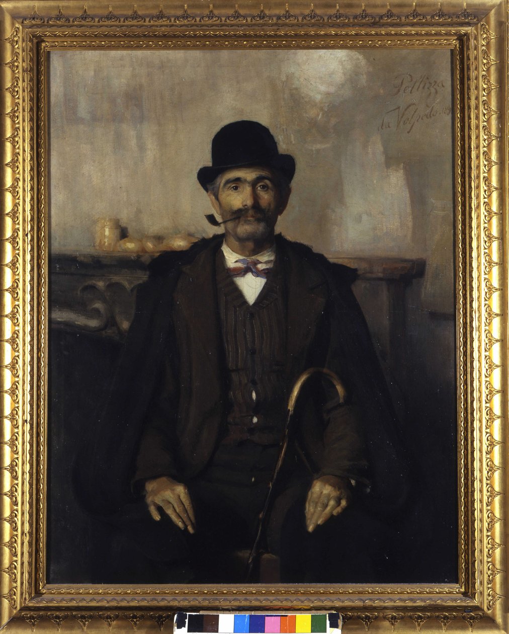 Giuseppe Giani, a közvetítő (Giuseppe Giani, a közvetítő portréja). Giovanni Pellizza da Volpedo (1868-1907) festménye alkotó: Giuseppe Pellizza da Volpedo