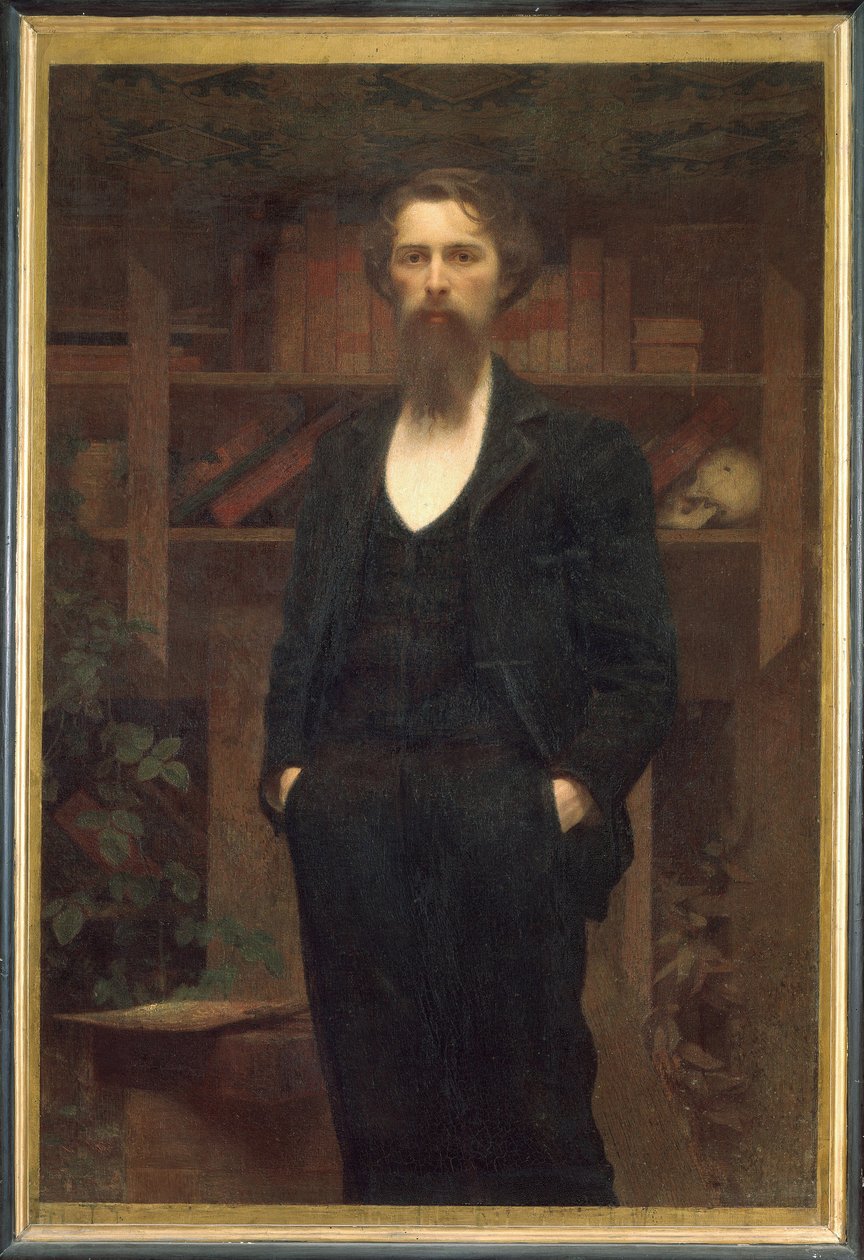 Önarckép – Giuseppe Pellizza da Volpedo (1868-1907). Olajfestmény alkotó: Giuseppe Pellizza da Volpedo