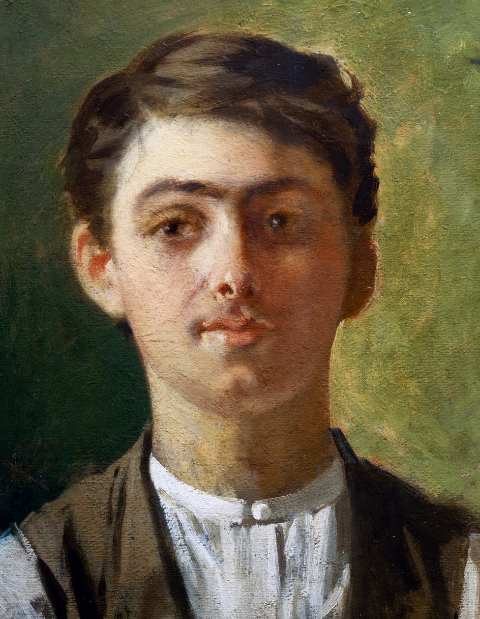 Fiatal férfi önarckép alkotó: Giuseppe Pellizza da Volpedo