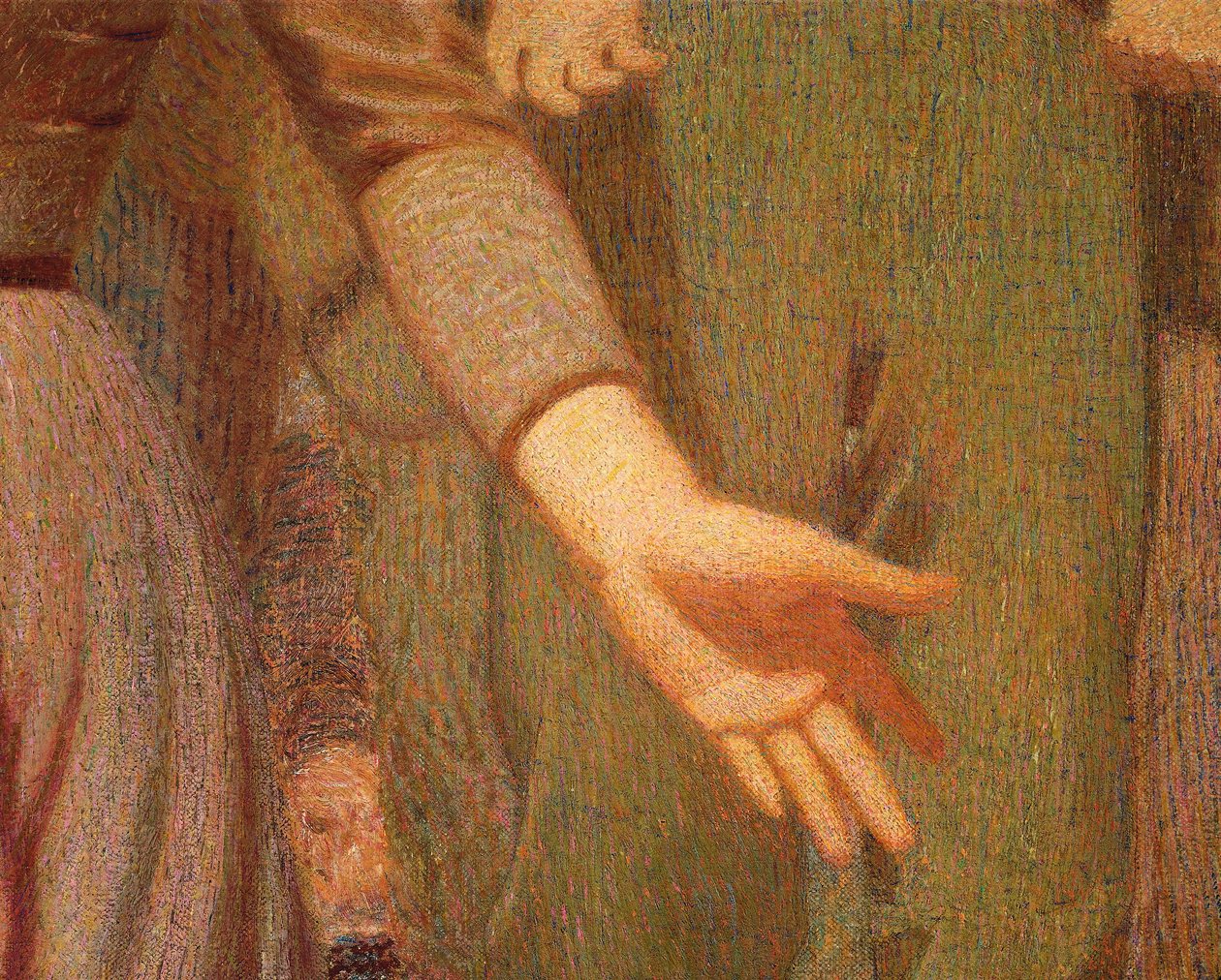 A negyedik állam, Giuseppe Pellizza da Volpedo, részlet alkotó: Giuseppe Pellizza da Volpedo