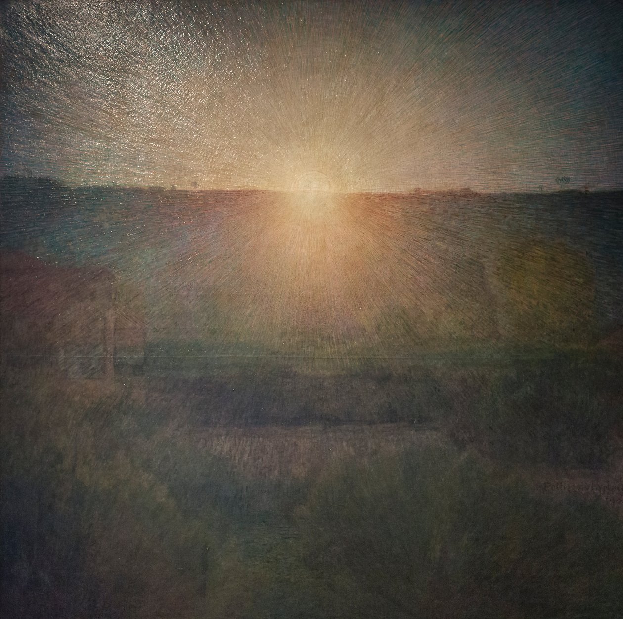 A felkelő nap alkotó: Giuseppe Pellizza da Volpedo
