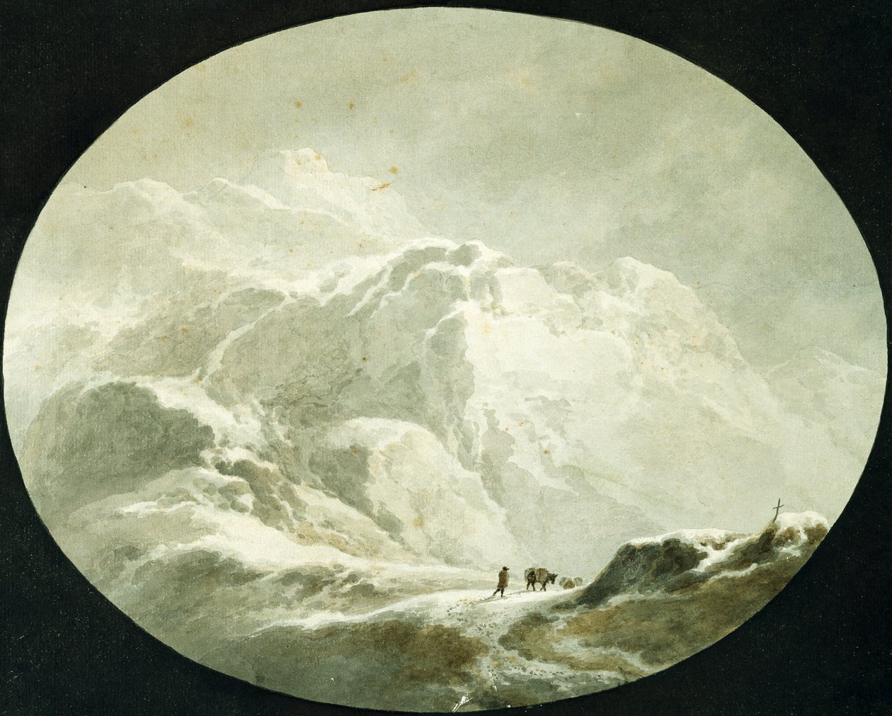 Havas alpesi hágó, Giuseppe Pietro Bagetti (1764-1831) alkotó: Giuseppe Pietro Bagetti