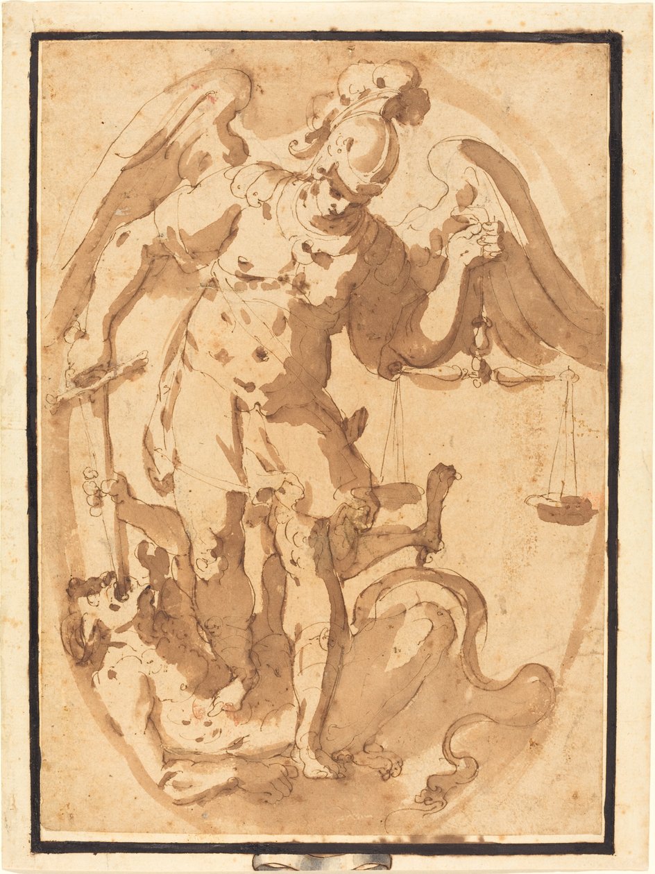 Szent Mihály Luciferrel alkotó: Giuseppe Porta