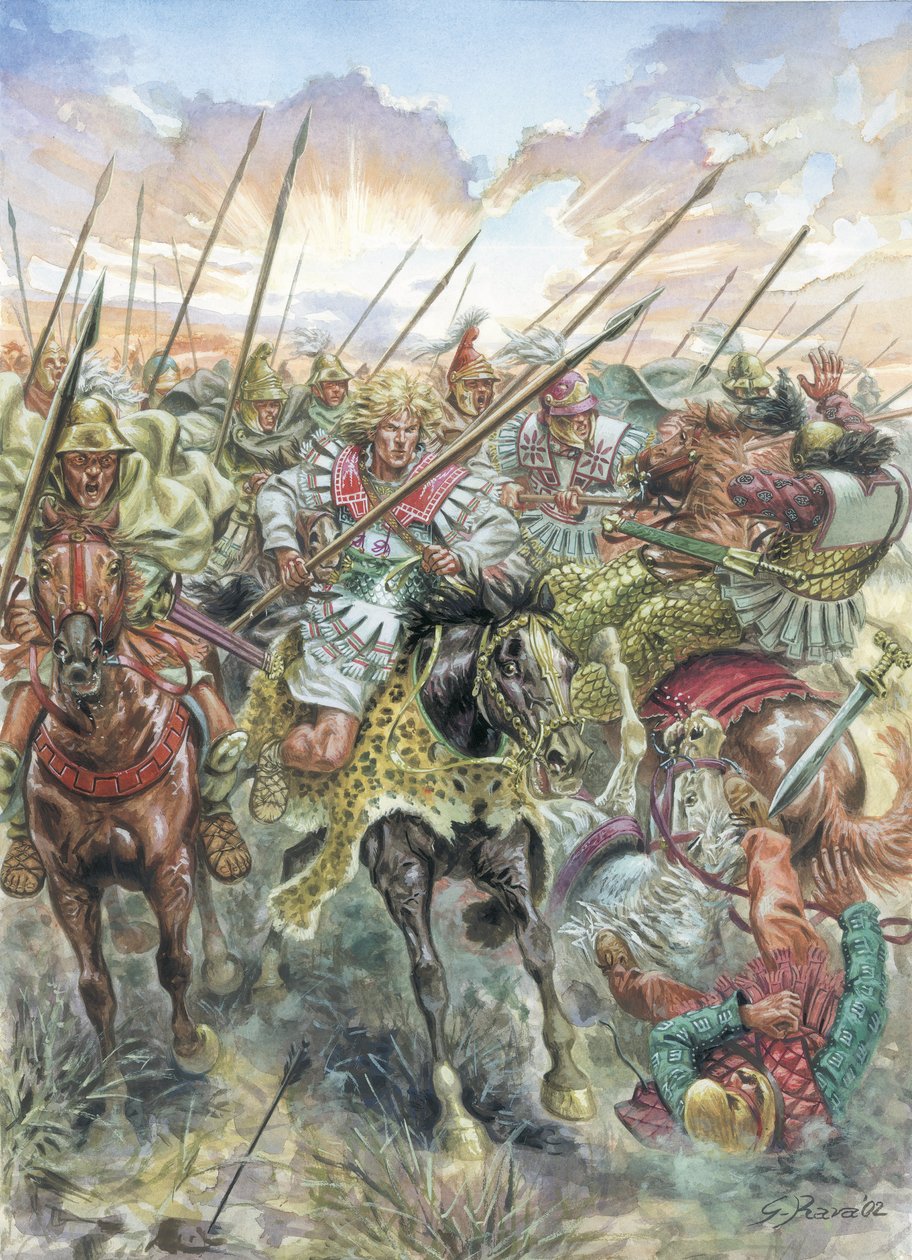 Nagy Sándor a serege élén alkotó: Giuseppe Rava