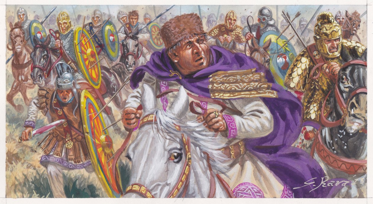 Adrianopoli csata (Arany Hadrianopolisz) alkotó: Giuseppe Rava