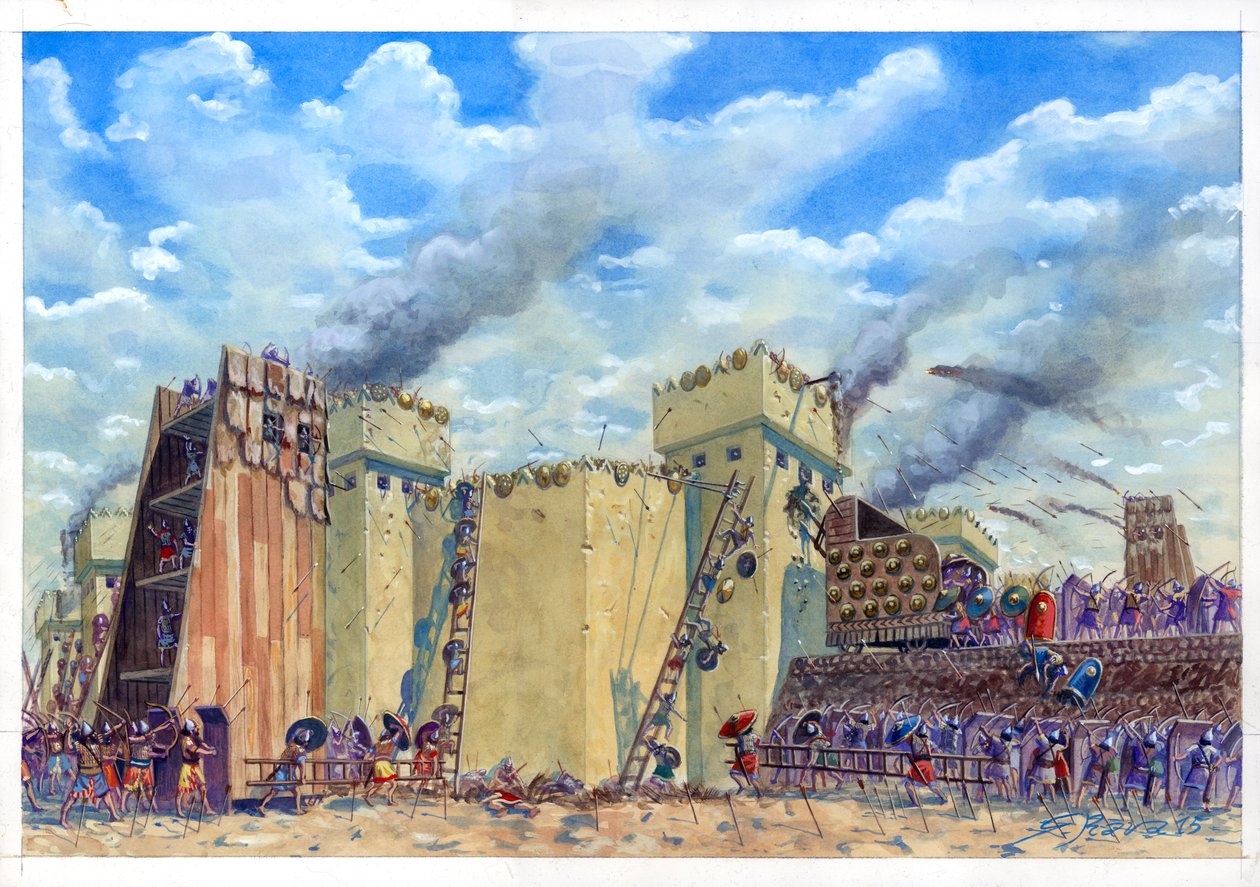 Tel Lachish ostroma alkotó: Giuseppe Rava