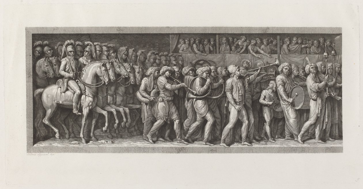 A franciák belépése Milánóba, 1796. május 15 alkotó: Giuseppe Rosaspina, after Andrea Appiani