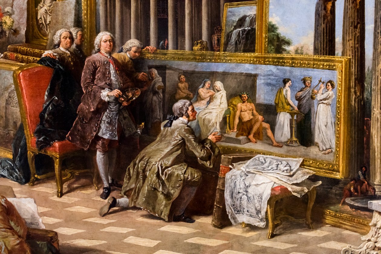Az ókori Róma, 1754/57 körül (Olaj, vászon) alkotó: Giuseppe & Salvi Nicola (1697-1751) Pannini