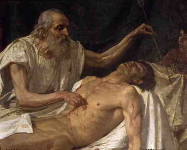 Szent Sebestyén (olaj, vászon) (részlet) (lásd: 135238) alkotó: Giuseppe Sciuti