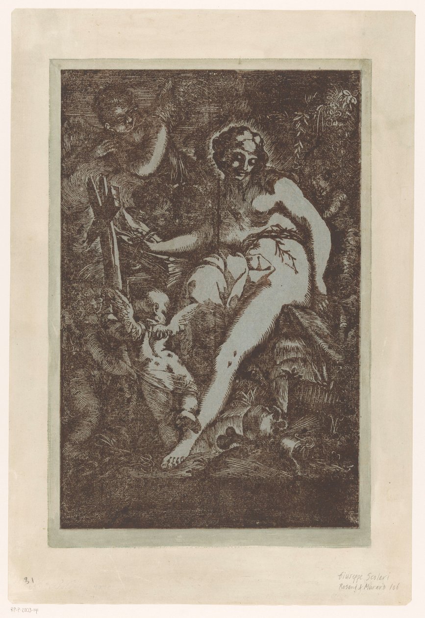 Mária Magdolna in de wildernis alkotó: Giuseppe Scolari (circle of)