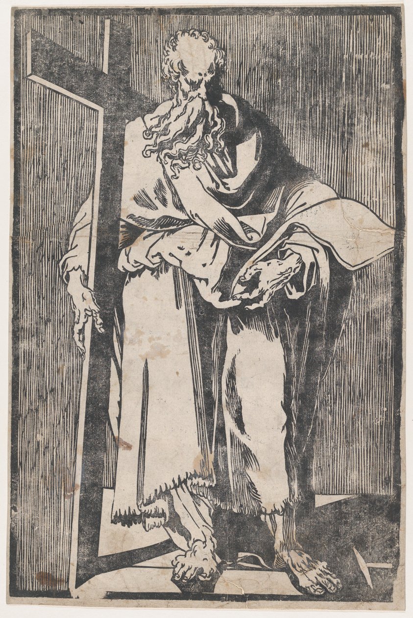 Szent Fülöp áll, kezében egy könyv és egy kereszt, kb. 1590-1600. alkotó: Giuseppe Scolari