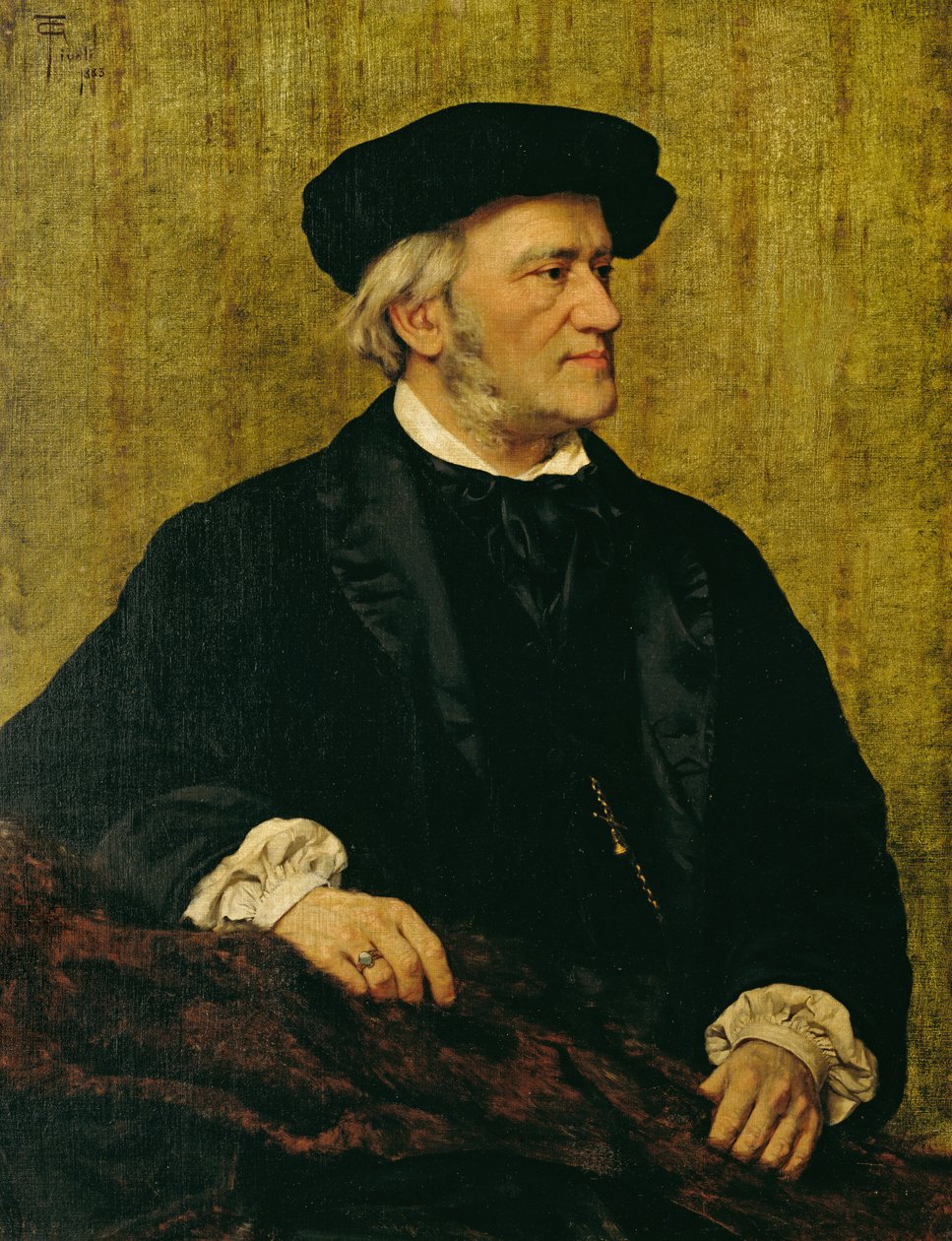 Richard Wagner (1813-83) portréja 1883 (olaj, vászon) alkotó: Giuseppe Tivoli