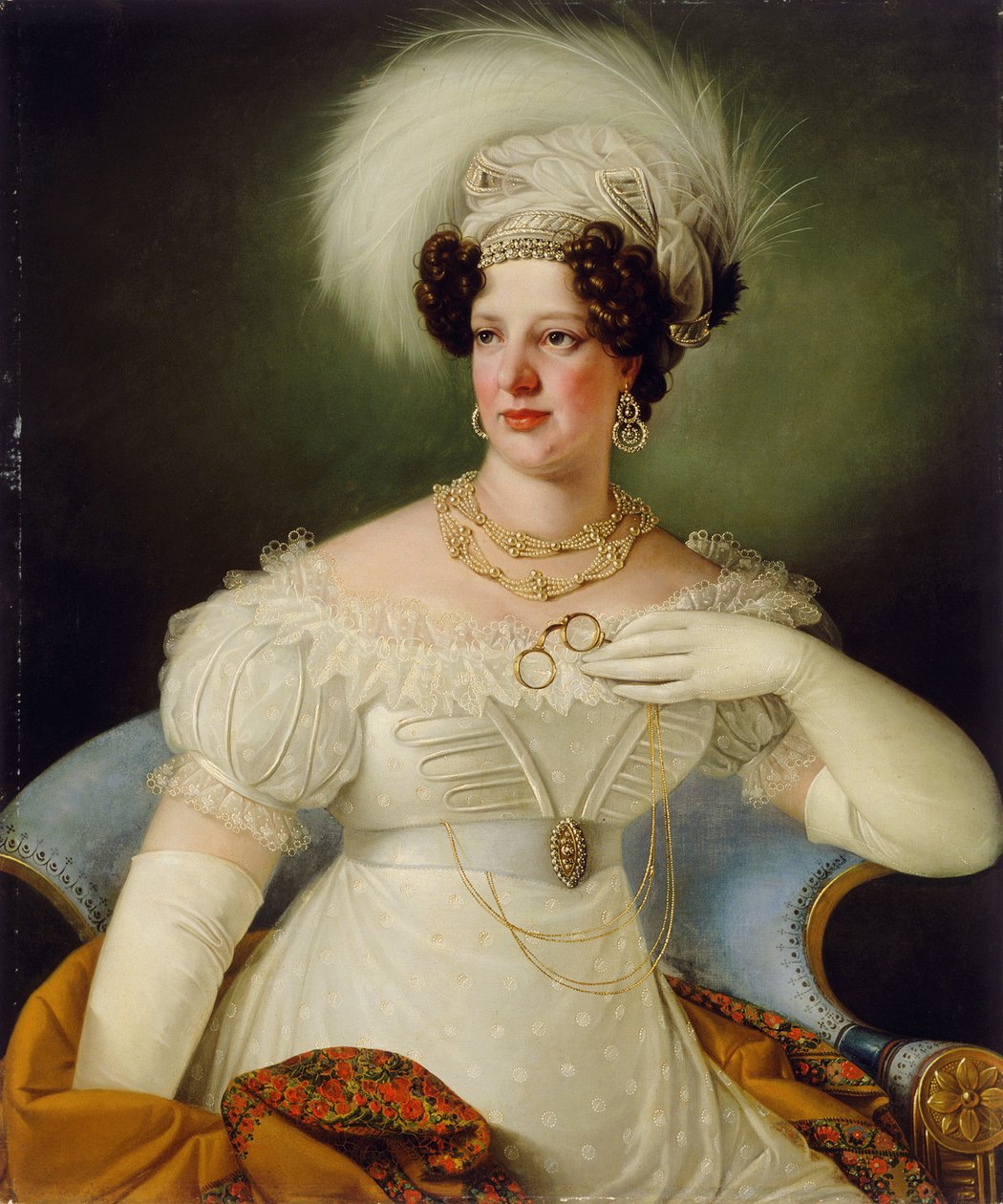 Auerspergi Cecília grófnő portréja alkotó: Giuseppe Tominz