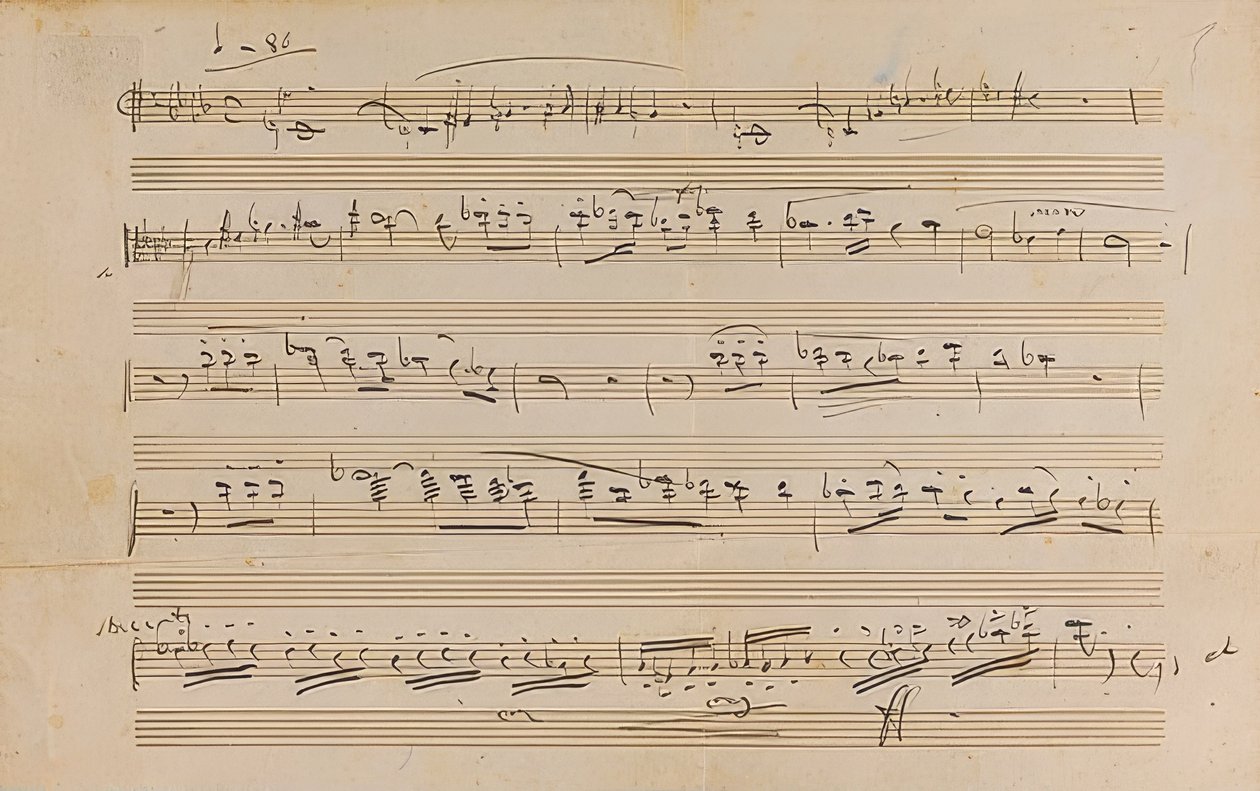 Kézirat: Opera Otello. 1887 alkotó: Giuseppe Verdi