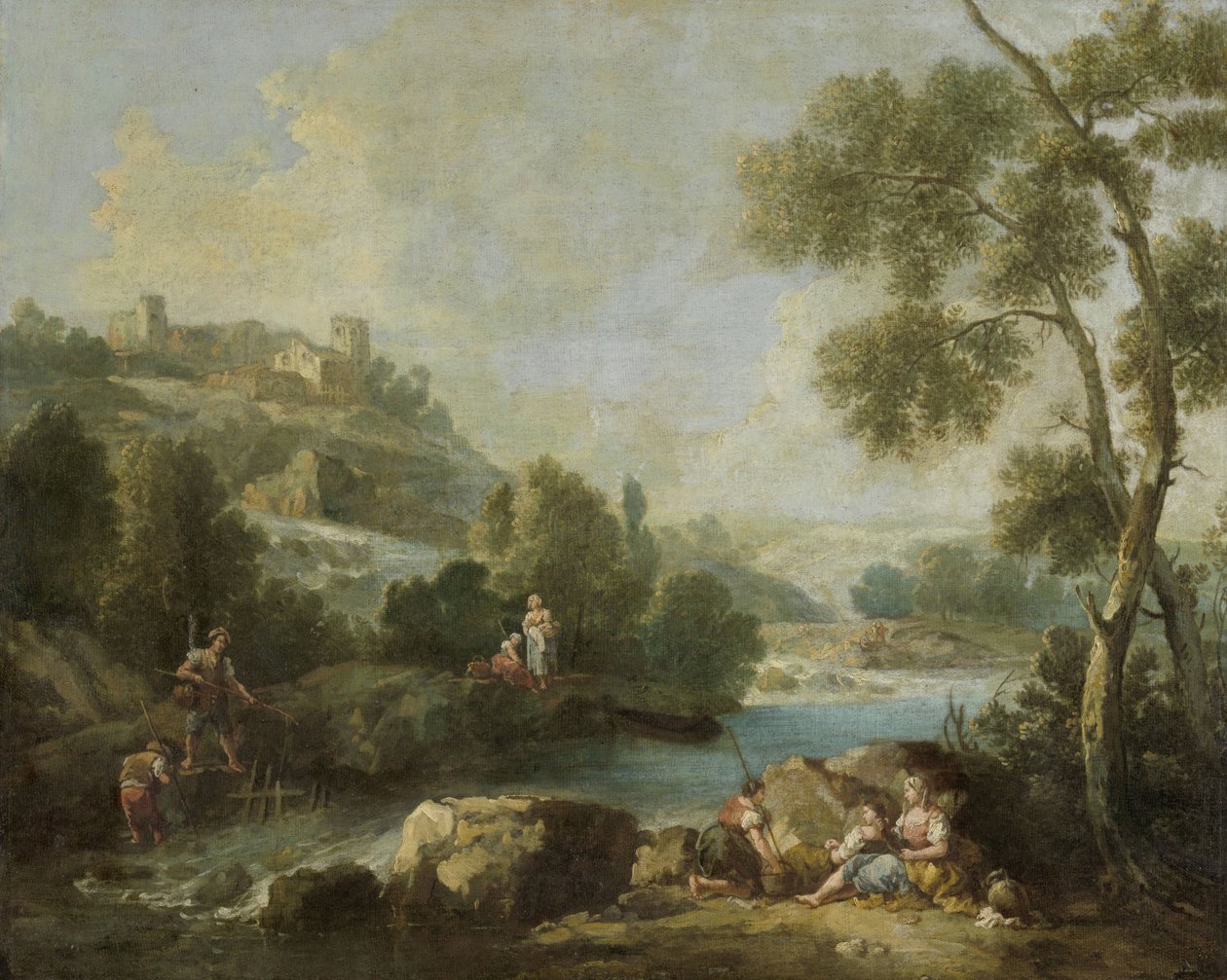 Táj figurákkal alkotó: Giuseppe Zaïs (attributed to)