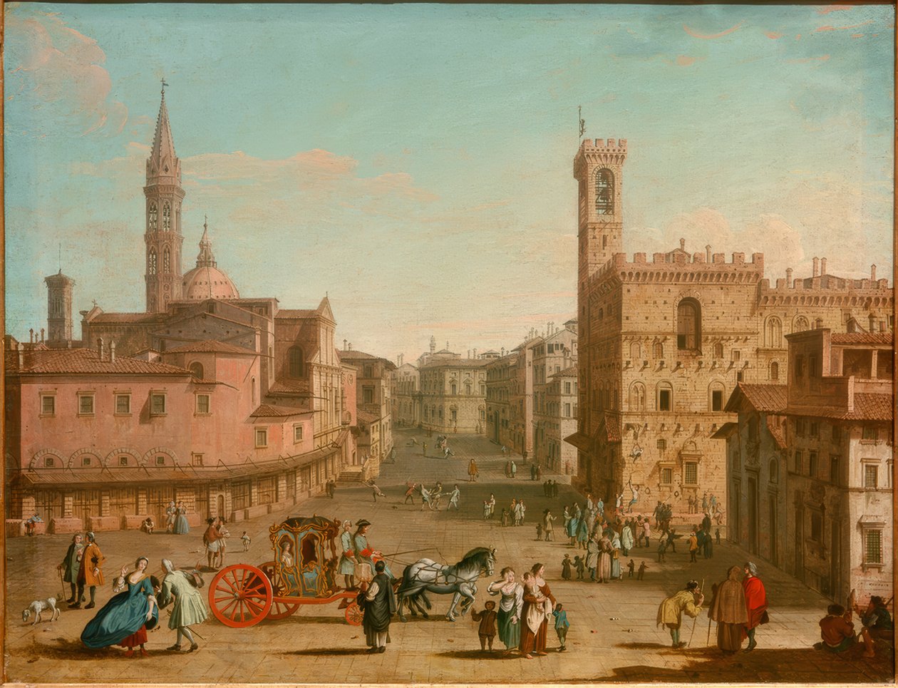 Die Piazza San Firenze alkotó: Giuseppe Zocchi