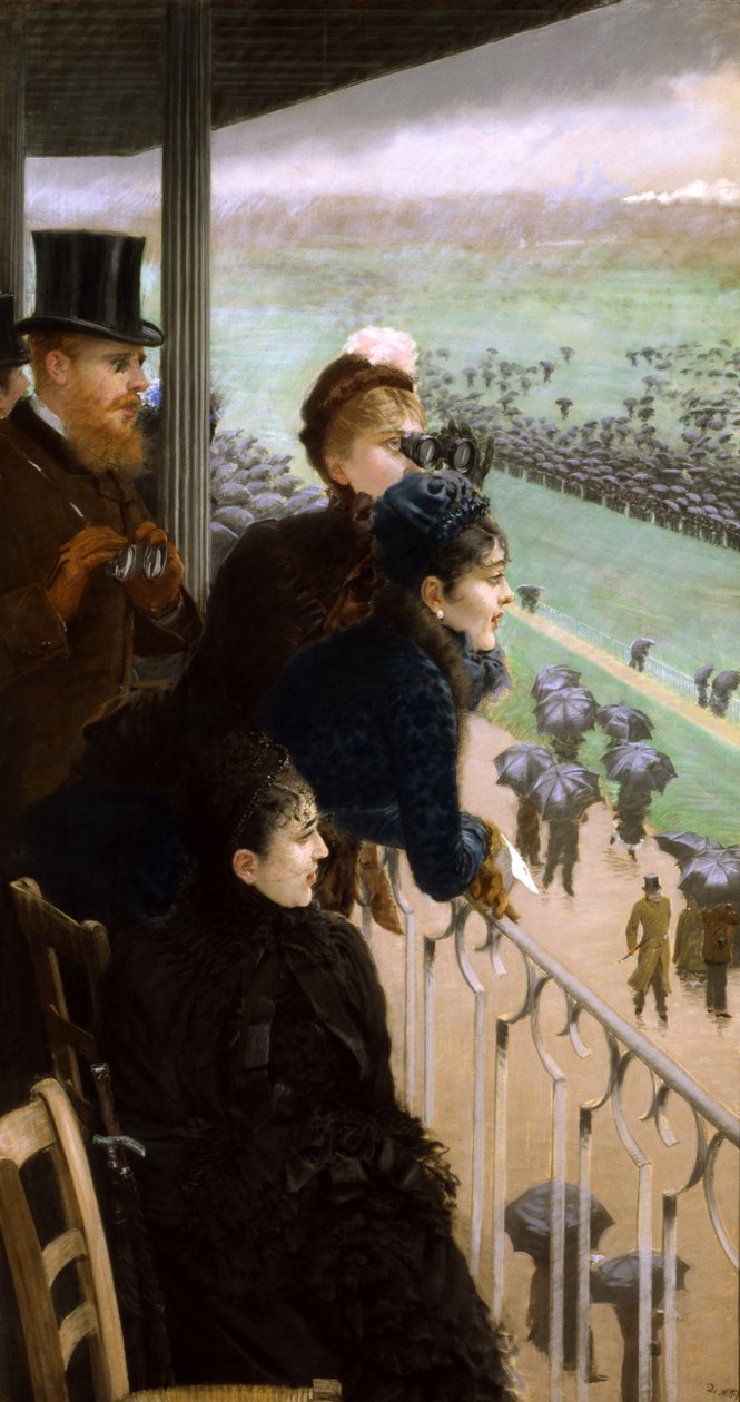 Versenypálya a Bois de Boulogne-ban (pasztell, papíron) alkotó: Giuseppe de Nittis