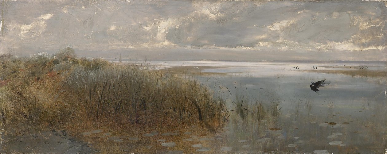 Tengeri táj Nápoly környékén alkotó: Giuseppe de Nittis