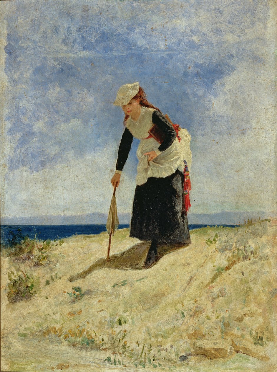 Nő a tengerparton alkotó: Giuseppe de Nittis