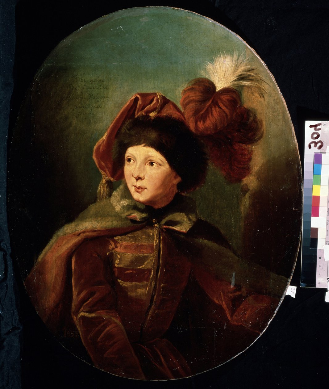 ""A törpe Bi-Bi portréja férj egyenruhájában" (Bi-Bi törpe portréja) Jozef Grassi (1757-1838) festménye Mikhail Kroshitsky Művészeti Múzeum, Szevasztopol (Szevasztopol) Ukrajna alkotó: Giuseppe or Josef Grassi