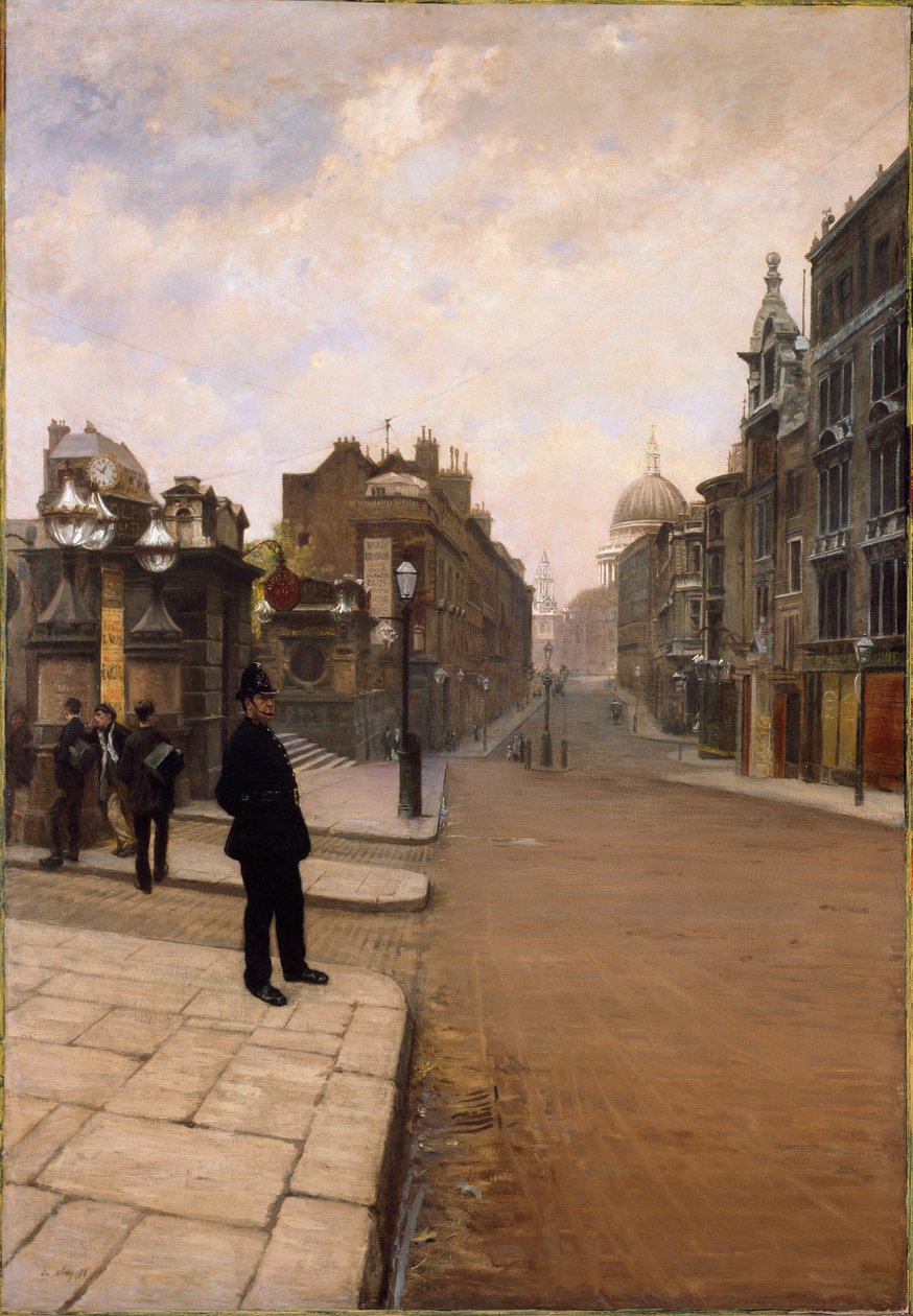 Egy vasárnap Londonban (Festészet alkotó: Giuseppe or Joseph de Nittis