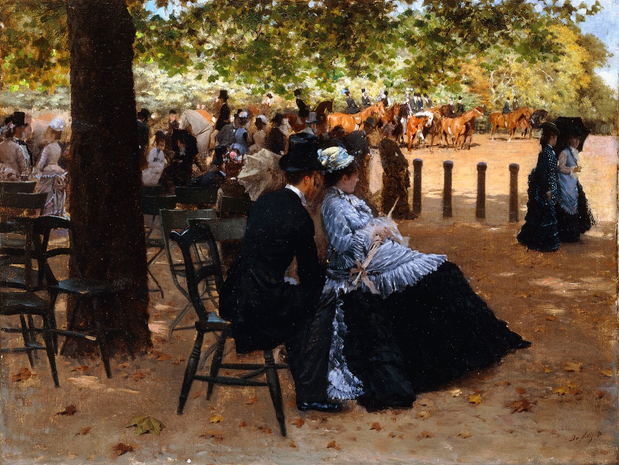 A versenypályán, 1874 alkotó: Giuseppe or Joseph de Nittis