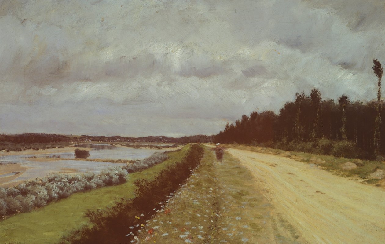 Országút az Ofanto mentén, Giuseppe de Nittis alkotó: Giuseppe or Joseph de Nittis