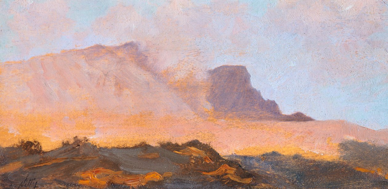 Giuseppe De Nittis (1846-1884) Vezúv fumarolája, 1871 körül, olaj, vászon alkotó: Giuseppe or Joseph de Nittis