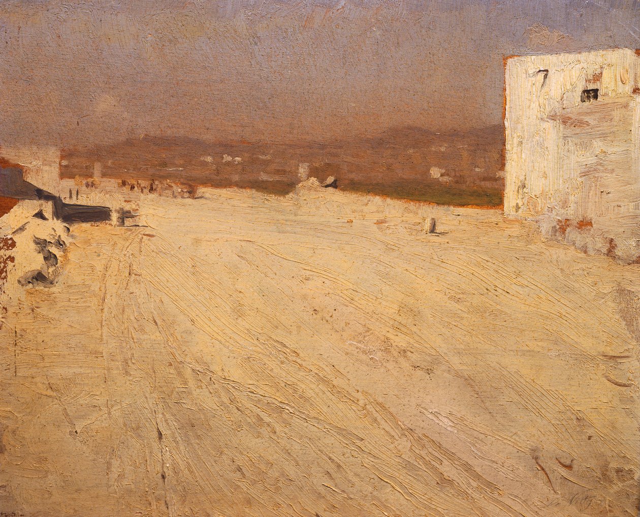 Tájkép a napon alkotó: Giuseppe or Joseph de Nittis