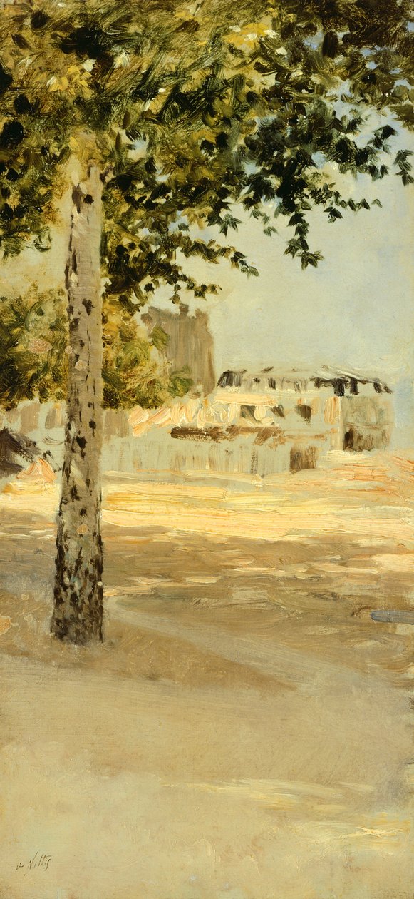 Párizs közelében, Giuseppe de Nittis, olaj, vászon alkotó: Giuseppe or Joseph de Nittis