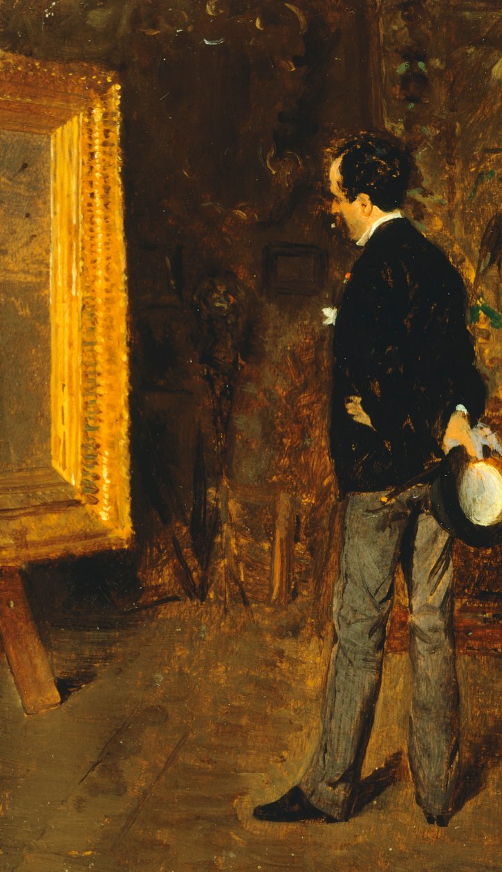 Martino Cafiero újságíró portréja, Giuseppe de Nittis alkotó: Giuseppe or Joseph de Nittis
